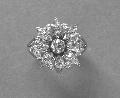 Flower Diamond Engagement Ring